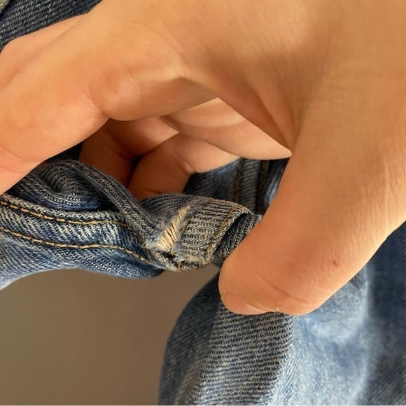 Vintage Gap High Waisted Boy Fit Jeans Button Fly Sz 2 Blue Denim - Picture 8 of 8